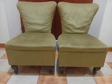 coppia divanetti singoli vintage fatti su misura