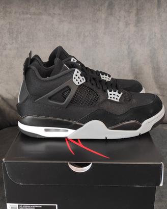 Air Jordan 4 black Canvas special edicion 