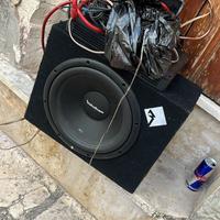 Sub con due amplificatori pioneer e tutti i cavi