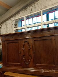 Credenza buffet in arte povera di legno massello 