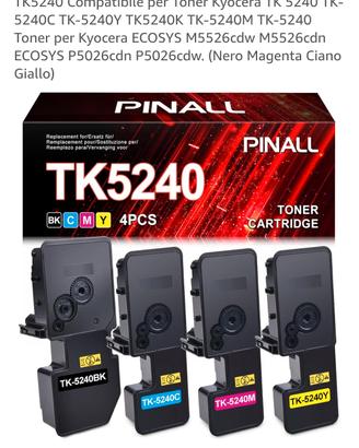Toner PINALL TK-5240 per Kyocera M5526 P5026

