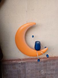 Lampadario luna in legno