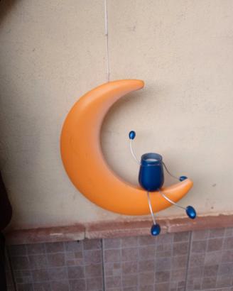 Lampadario luna in legno