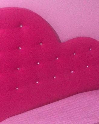Letto a cuore una piazza completo di materasso