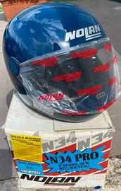 Casco moto NOLAN N34 blu tg.62 vintage