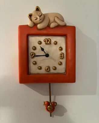 Orologio parete pendolo ceramica thun