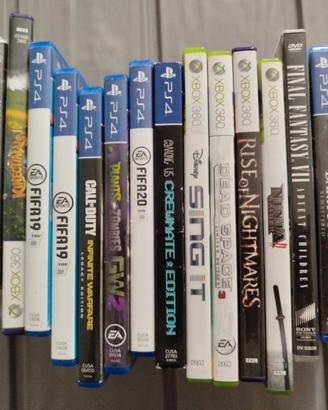 Lotto 17 giochi playstation 3-4, xbox360 e dvd.