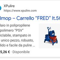 Carrello per pulizie