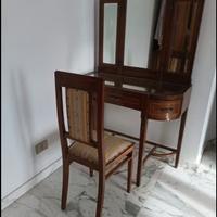 antiquariato mobile toeletta consolle + sedia
