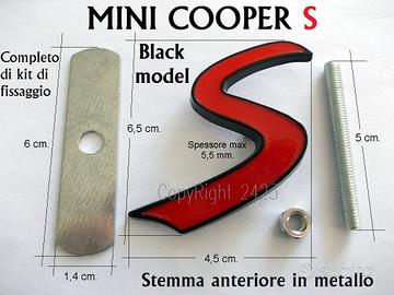 MINI COOPER S Stemma Anteriore BLACK Griglia Logo