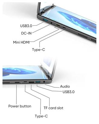 Laptop doppio schermo touch 32GB RAM 512GB SSD