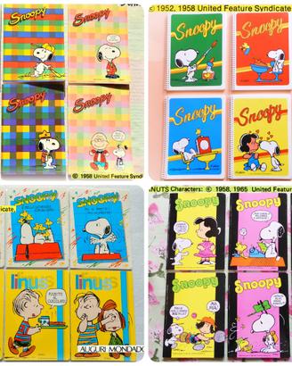 SNOOPY Peanuts Linus Vintage 1980 90 *24* Quaderni