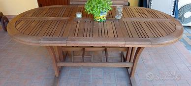 Tavolo da giardino allungabile usato