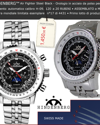 HINDENBERG™ ★ AIR FIGHTER STEEL BLACK ★ 20 RUBINI