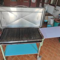 BBQ griglia a legna e carbonella