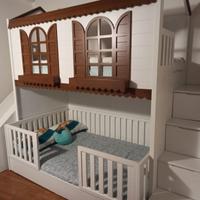 Cameretta bambini completa con letto a castello