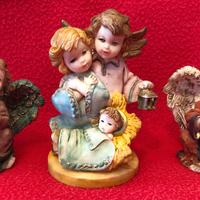 PRESEPE DI CERAMICA + 2 ANGELI