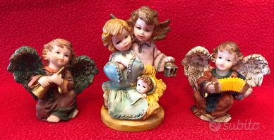 PRESEPE DI CERAMICA + 2 ANGELI