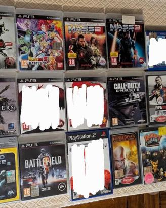giochi PS3 e psp