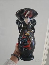vaso vintage artistico fatto a mano - pezzo unico 