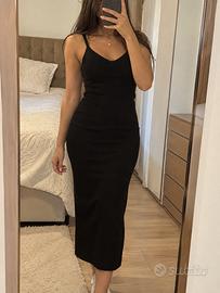 Vestito lungo nero elegante da donna