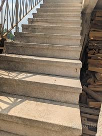 Gradini cemento graniglia esterno giardino scala