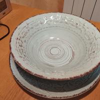 ciotola insalatiera + piatto grande stoneware.