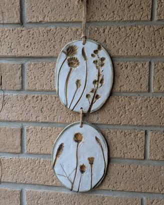 Quadretti natura . Fatto a mano, impronte fiori