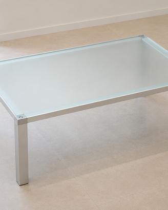Tavolino salotto vetro e alluminio 120x80 (40)