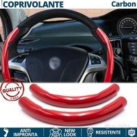 COPRIVOLANTE per LANCIA in FIBRA CARBONIO Rosso