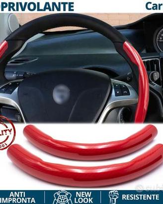 COPRIVOLANTE per LANCIA in FIBRA CARBONIO Rosso
