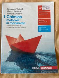 Libro di chimica molecole in movimento di 1