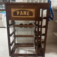 Tavolino da cucina porta frutta/pane