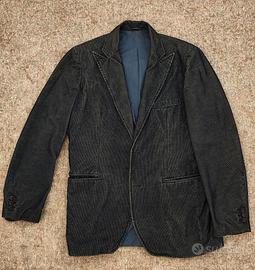 Giacca uomo David Mayer denim blu scuro taglia 50