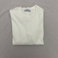 felpa stone island bianca