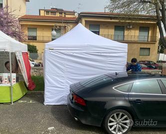 Gazebo bianco Bertoni PRO 3x3+ 4pareti