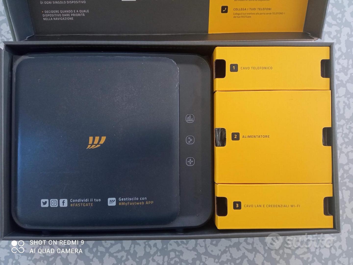 MODEM ROUTER WIFI FASTWEB NUOVO FASTGATE - Informatica In vendita a Torino