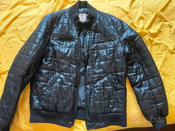 Witboy bomber vintage nero lucido trapuntato