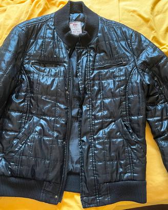 Witboy bomber vintage nero lucido trapuntato