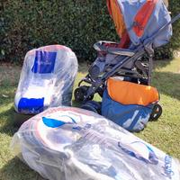 Trio inglesina: passeggino, navetta, ovetto