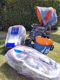 Trio inglesina: passeggino, navetta, ovetto