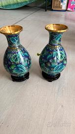 Coppia vasi cinesi Cloisonne