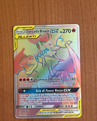 Charizard e Braixen GX alleati full art 251/236