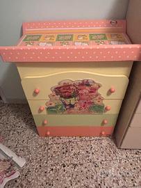 Fasciatoio cordinato con lettino uguale