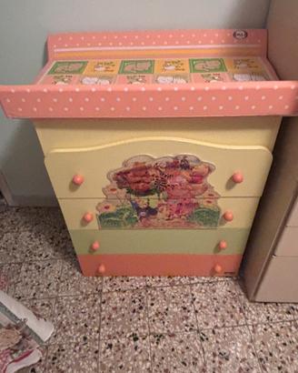 Fasciatoio cordinato con lettino uguale