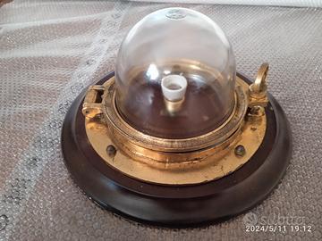 Lampada, grande plafoniera marinara d'epoca 