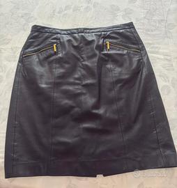 Gonna Michael Kors in pelle nera