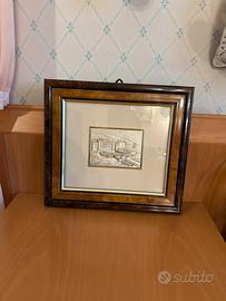 Quadro argento, tema Mare