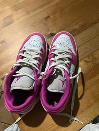 Air Jordan 1 bianche/fucsia