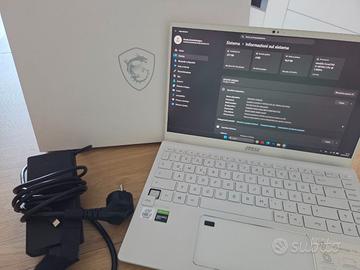 Notebook MSI Prestige 14 Intel i7 16gb RAM